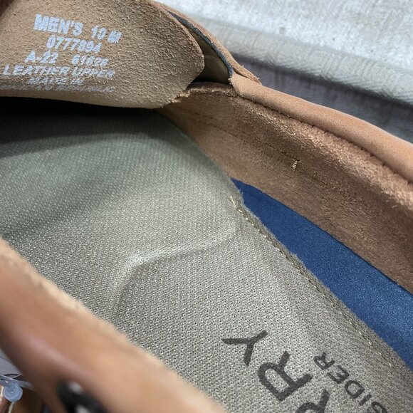 Sperry Top Sider Loafer Sahara Men's Size 10M Brown Leather Lace Up Breathable - Picture 8 of 8